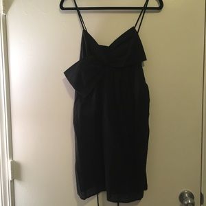 Black Bow Mini Dress